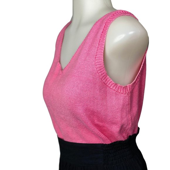 Vintage French Creek Pink Sweater Vest Knit Top, L - Picture 2 of 10